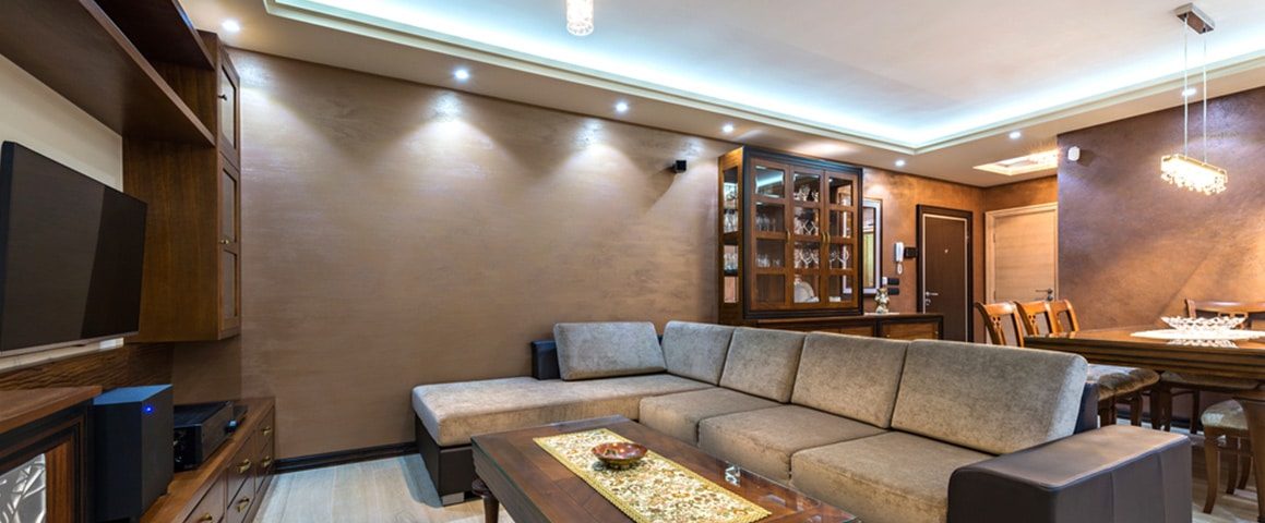 Modern living room interior — LED Lighting in Warana QLD
