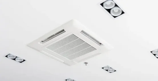 Ceiling mounted cassette type air conditioner — Electrician Sunshine Coast QLD