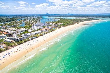 An Aerial View of Noosa on Queensland's Sunshine Coast, Australia